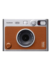 Instax Mini EVO Hybrid Instant Camera – Brown (USB-C) | Instant Print with Digital Preview, Creative Modes & Built-In Selfie Mirror