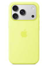 iPhone 17 Pro Silicone Case with MagSafe – Neon Yellow