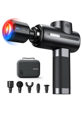 RENPHO RENPHO Thermacool Massage Gun Deep Tissue with Heat and Cold Head, Handheld Muscle Massager with Carry Case, Body Masajeadorfor Home Office Workout, Black | Best Price UAE | Dubai, Abu Dhabi