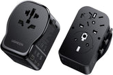 UGREEN GaN Universal Travel Adapter Worldwide Plug with 3 USB Ports PD 65W | GaN International Charger, 65W USB Fast Charging, 2 USB-C+1 USB-A Ports, Power 4 Devices Simultaneously, Broad Compatibility