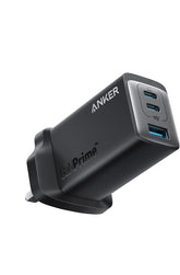 Anker USB C Charger, Anker 735 Charger GaNPrime 65W, PPS 3-Port Fast Compact Foldable Wall Charger for MacBook Pro/Air, iPad Pro, Galaxy S24/S23, Dell XPS 13, iPhone 17/16/15, Huawei, Xiaomi, Redmi