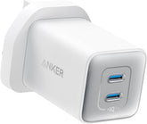USB C Plug, Anker 47W 2-Port Fast USB C Charger, Nano 3 GaN Compact Charger for iPhone17/16/15, Samsung Galaxy S25/S24, Ultra/S24/S23, Pixel 4/3, iPad Mini, and More (Cable Not Included)