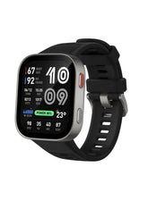 550 mAh Amazfit Bip Max 50mm Smartwatch, 2.07" AMOLED Display, 20 Days of Battery, GPS, 4GB Storage, Offline Maps, Fitness Tracker, Hybrid Training, 150+ Sports, HYROX Mode, 5 ATM for Android & iPhone, Silver silver