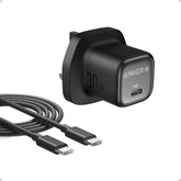 30W USB C Plug, Anker Zolo Compact GaN USB C Charger, Enhanced Temperature Control, Compact Design and 3X Faster Charging, Compatible with iPhone, iPad, Samsung, Pixel, and More (Black)