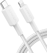 ANKER MFi Certified Type C to Lightning Cable 100W, Braided 3ft White, Super Fast iPhone Charging Cable (50% Charge in 30 mins), Data Sync Compatibility & Power Delivery (PD)