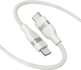 Anker Nano USB C Cable, 240W 3FT Flexible Multi-Color Braided Cord, Fast Charging Type C Charger for iPhone 17 Series, MacBook Pro and More(White)