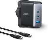 USB C Plug, Anker 100W USB C Charger, 736 Charger (Nano II), 3-Port Fast Compact Wall Charger for MacBook Pro/Air, Google Pixelbook, ThinkPad, Dell XPS, iPad Pro, Galaxy S26 Series, iPhone17/16/15
