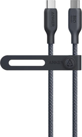 Anker USB C Cable, 240W Bio-Braided Type C Fast Charge Cord for iPhone 17 Series, MacBook Pro 2020, iPad Pro,and More(USB 2.0, 3FT, Phantom Black) | Bio-Braided Cord for iPhone 17 Series, MacBook Pro 2020, iPad Pro, and More