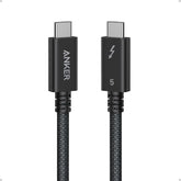 Anker Prime TB5 Cable, 3.3 FT USB C to USB C, 240W Charging Thunderbolt 5 Cable, 80Gbps Data Transfer, Supports 8K/4K Displays, for iPhone 17/16 Series, MacBook Air, and More (Thunderbolt 5-Certified)