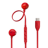 JBL Tune 110 JBLT110RED Wired In-Ear Headphones with Mic, Red