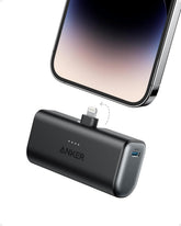 Anker 621 Power Bank with Built-in Lightning Connector, MFi Certified, Battery Pack 5,000mAh 12W, Compatible with iPhone 15/15 Pro / 15 Plus / 15 Pro Max, iPhone 14 and 13 Series (Black)