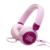 JBL Junior 320 BT Wireless On-Ear Bluetooth Headphones with Built-in Microphone for Kids, 50 Hours Playback, Safe Sound, Low Volume, Easy Operation and Sticker Set, Blue - JBLJR320BTBLU