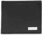 Bi-Fold Organised Wallet Flat Nappa Genuine and Smooth Leather Upper IM2021XDA0003-001-Black