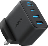 Anker Zolo USB C Charger Block, 4-Port Wall Adapter with 50W Max Output, 2 USB-C and 2 USB-A, Compact and Stable, For iPhone 17/16 Series, MacBook, iPad, Galaxy, and More (Black, Cable Not Included)