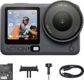 DJI Osmo Action 6 Adventure Combo, Action Camera With 1/1.1″ Square Sensor, Variable Aperture of f/2.0–f/4.0, Extended Battery Life With 3 Batteries, Action Camera 4K for Long Outdoor Filming