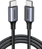 UGREEN Type C Cable 1M, 60W Laptop Compatible USB C Fast Charging Cable | Laptop&Phones Fast Charging,240Mbps data sync,Durable nylon braided usb c cable,Certified safe battery protection