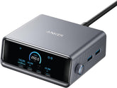 Anker Prime 250W USB C Charger, Ultra-Fast 6-Port GaN Charging Station, 2.26" LCD Display and Smart Control Dial, Compatible with MacBook Pro/Air, iPhone 17/16/15, Huawei, Samsung, iPad and More