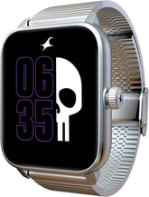 Fastrack Phantom Smart Watch|1.85" UltraVU Display| Functional Crown| SingleSync BT Calling|100+ Sports Modes|100+ Watchfaces|AI Voice Assistant|in-Built Games| Aluminium Case with Mesh Strap
