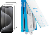 Anker Screen Protector for iPhone 16 Pro Max, Easy Installation, Bubble-and-Dust-Free iPhone HD Tempered Glass, Durable and Drop-Proof with 9H Hardness(2-Pack)