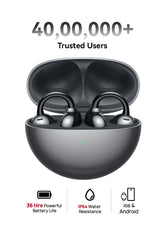 HUAWEI FreeClip Wireless Earphones, Bluetooth Earbuds, Futuristic Aesthetic Design, Feather-Like Wearing, Open-Ear Listening, Long Battery Life, iOS And Android Black | Best Price UAE | Dubai, Abu Dhabi