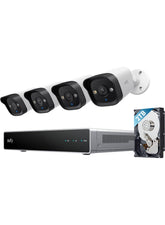 Eufy NVR Security System E40, 4K UHD, 4 Security Cameras, 122° Wide-Angle, Starlight Color Night Vision, AI-Powered Video Finder, IP67 Waterproof, Two-Way Talk, 2TB HDD Included | E8P00322