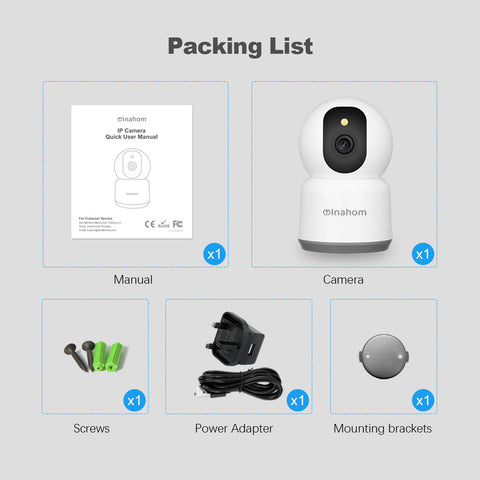 Pan & Tilt Full HD 5MP Smart Camera with Wi-Fi Support 2.4G or 5G Wi-Fi Motion detection alarm Human Alarm Phone push alarm Supported max 128GB microSD card for recording and playback