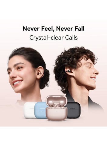 HUAWEI FreeClip 2 Wireless Earphones, Bluetooth Earbuds, Airy C-bridge Design, Adaptive Open-ear Listening, Crystal-clear Calls, 38 Hours Long Battery Life, Compatible with iOS & Android, IP57, Blue | Best Price UAE | Dubai, Abu Dhabi