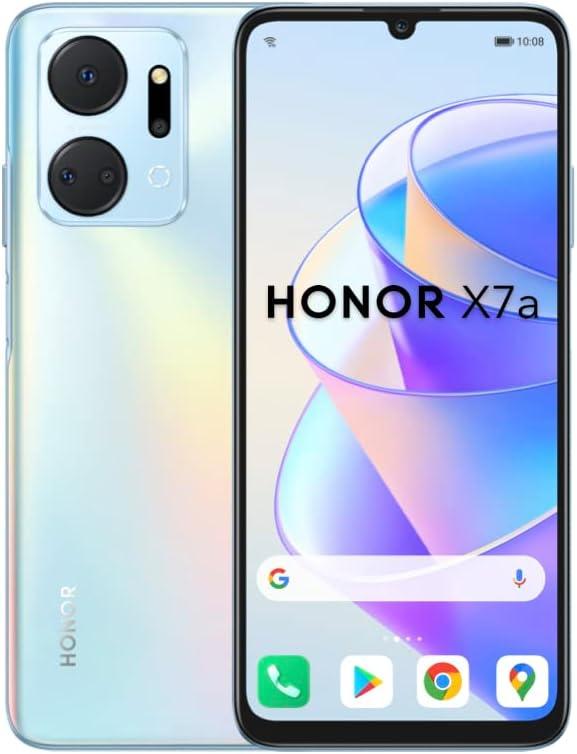 HONOR X7a Smartphone Unlocked, 6.74-Inch 90Hz Fullview Display, Dual SIM, 50MP Quad Camera with 6000 mAh Battery, 4GB+128GB, Android 12