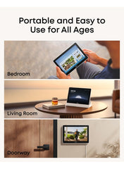 eufy Security eufy Smart Display E10, Smart Home Hub, 8" Control Panel, Compatible Devices, Four Views on One Screen, Instant Door Alerts, Daily Event Reports, One Tap Control