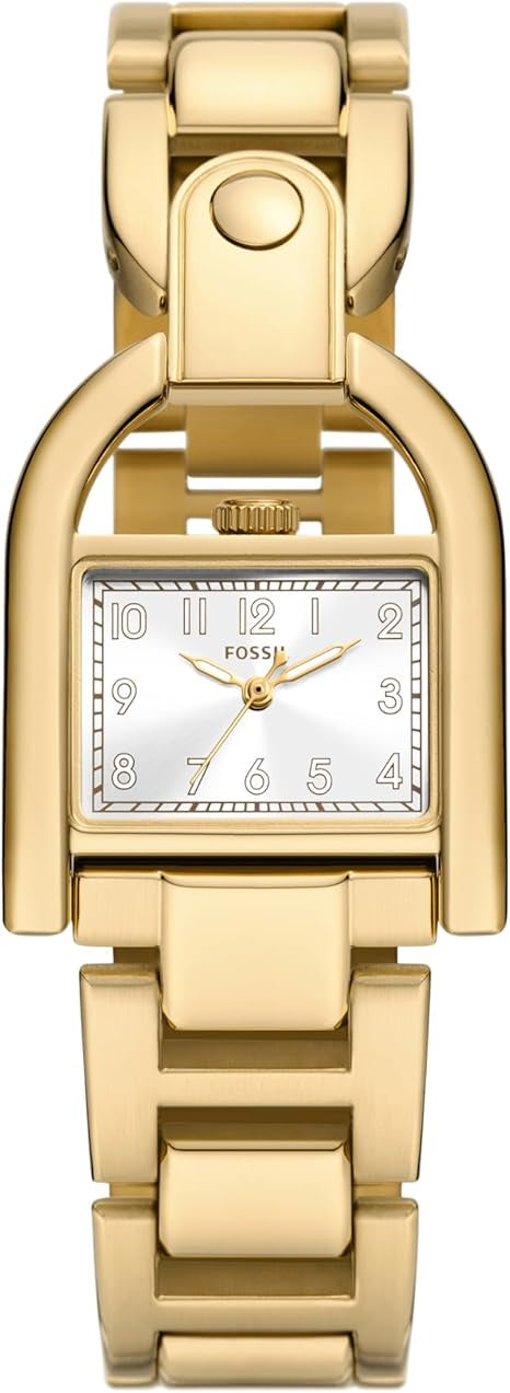 Fossil Women's Harwell Quartz Stainless Steel Three-Hand Watch, Color: Gold (Model: ES5327)