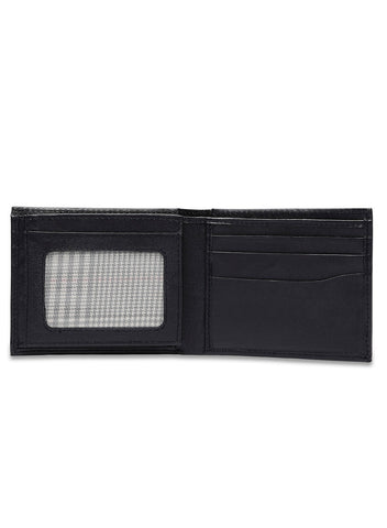 Inahom Inahom Bi-Fold Organised Wallet Flat Nappa Genuine and Smooth Leather Upper IM2021XDA0004-400-Navy Blue