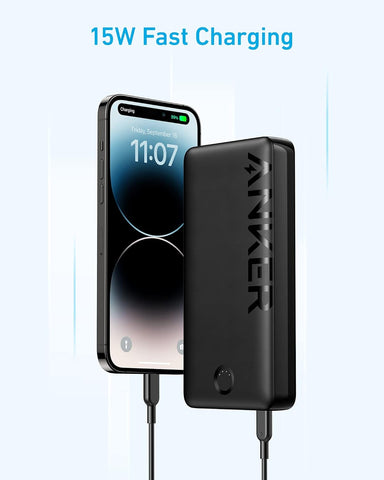 Anker 20,000mAh Power Bank with 15W Fast Charging