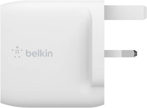 Belkin Boost Charge Dual USB-A Wall Charger 24W (For iPhone 14, iPhone 14 Plus, iPhone 14 Pro, iPhone 14 Pro Max, iPhone 13, iPhone 12, Samsung Galaxy S23, S23+, S22, Pixel and more)