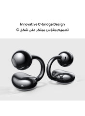 HUAWEI FreeClip Wireless Earphones, Bluetooth Earbuds, Futuristic Aesthetic Design, Feather-Like Wearing, Open-Ear Listening, Long Battery Life, iOS And Android Black | Best Price UAE | Dubai, Abu Dhabi