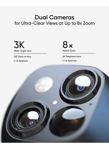 eufy Security SoloCam S340, Solar Security Camera, Wireless Outdoor Camera, 360° Pan & Tilt Surveillance, No Blind Spots, 2.4 GHz Wi-Fi, No Monthly Fee, HomeBase S380 Compatible | Best Price UAE