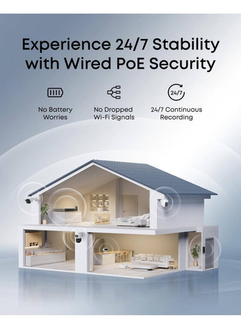 Eufy NVR Security System E40, 4K UHD, 4 Security Cameras, 122° Wide-Angle, Starlight Color Night Vision, AI-Powered Video Finder, IP67 Waterproof, Two-Way Talk, 2TB HDD Included | E8P00322