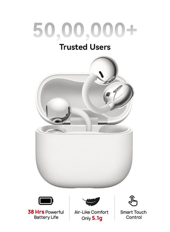 HUAWEI FreeClip 2 Wireless Earphones, Bluetooth Earbuds, Airy C-bridge Design, Adaptive Open-ear Listening, Crystal-clear Calls, 38 Hours Long Battery Life, Compatible with iOS & Android, IP57, white | Best Price UAE | Dubai, Abu Dhabi