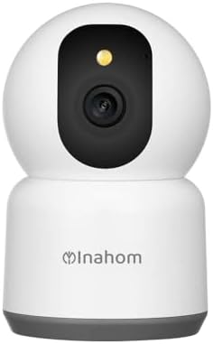 Inahom Pan & Tilt Full HD 5MP Smart Camera with Wi-Fi Support 2.4G or 5G Wi-Fi Motion detection alarm Human Alarm Phone push alarm Supported max 128GB microSD card for recording and playback