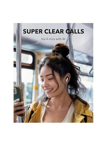 Soundcore soundcore R50i NC by Anker Noise Cancelling Earbuds, Strong and Smart Noise Cancelling, Powerful Bass, 45H Playtime, 2-in-1 Case and Phone Stand, IP54, Wireless Earbuds, Bluetooth 5.4, App Control Blue | Best Price UAE | Dubai, Abu Dhabi
Loadin