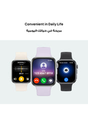 Watch FIT4 Smart Watch, 1.82” Display, 100+ Sports modes, Fitness and Sleep Tracker, Heart Rate Monitor, Emotional Wellbeing Assistant, up to 10-Day Battery Life, iOS & Android Grey