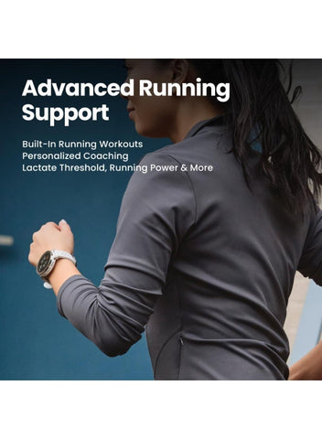 365 mAh Amazfit Active 3 Premium GPS Running Smart Watch, 1.32" AMOLED Sapphire Display, 12-Day Battery, 4GB Storage, Offline Maps, 170+ Workout Modes, 5 ATM, Heart Rate & Fitness Tracker for Android & iPhone Aero White Aero White