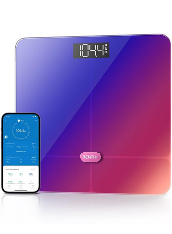 RENPHO RENPHO Smart Scale for Body Weight FSA HSA Store Eligible Elis 2 Weight Scale with Pregnancy Mode High Precision Digital Bathroom Scale - Gradient | Best Price UAE | Dubai, Abu Dhabi