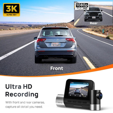 70mai 70mai Pro Plus+ Dash Cam, Black, Dual Channel | Best Price UAE | Dubai, Abu Dhabi