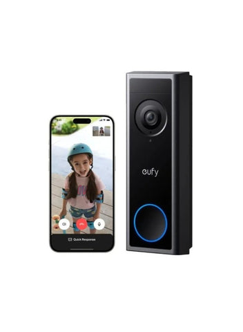 eufy eufy Security Video Doorbell Camera Wireless C30, Live Video Call, 2K FHD, Battery Powered, 16:9 Wide View, Easy Installation, Human and Motion Detection, HomeBase S380 Compatible, No Monthly Fee | Best Price UAE | Dubai, Abu Dhabi
