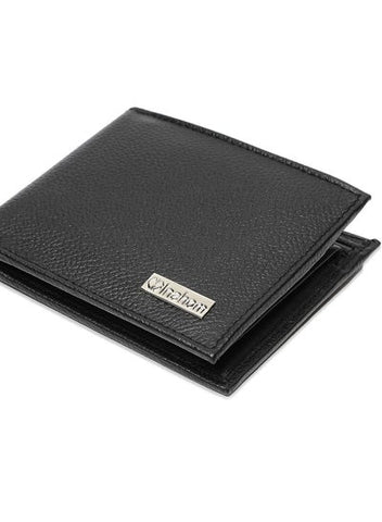 Inahom Inahom Bi-Fold Organised Wallet Flat Nappa Genuine and Smooth Leather Upper IM2021XDA0007-001-Black