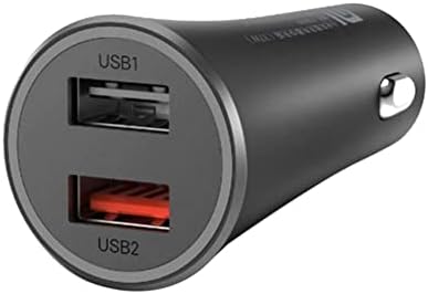 Xiaomi Mi 37W Dual Port USB Fast Car Charger Single Port With Flash Fast Charge 27W Minimum - Black