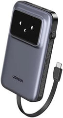 UGREEN Powerbank 10000mAh Uno PB511 30W Built-in USB-C Cable Gray