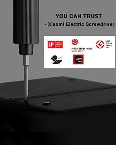 Xiaomi | Electric Precision Screwdriver | 2 Speed Adjustable Torque | 24 Screwdriving Bit - Magnetic Container | 170rpm Powerful Motor Speed | 350mAh Battery | for Laptops, Mobiles | S2 Steel | Grey