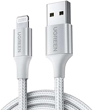 UGREEN US199-60163 USB-A to Lightning MFI Cable Alu Case with Nylon Braided 2m - Silver