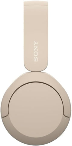 Sony WH-CH520 Wireless Headphones, 50 hours battery life, Clearer hands-free calling, Multipoint Connection, On-ear style, Cream, UAE Version - 1-Year warranty